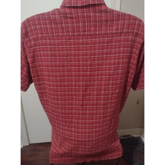 Patagonia Button Up Shirt Mens XL Red Plaid Short Sleeve Organic Cotton - Picture 7 of 11